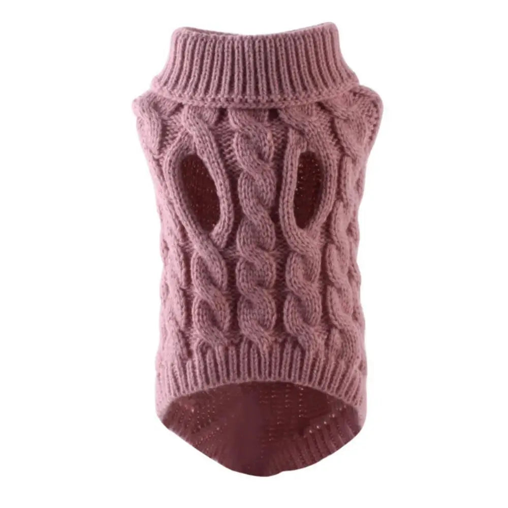 The Cozy Canine Cable-Knit Jumper
