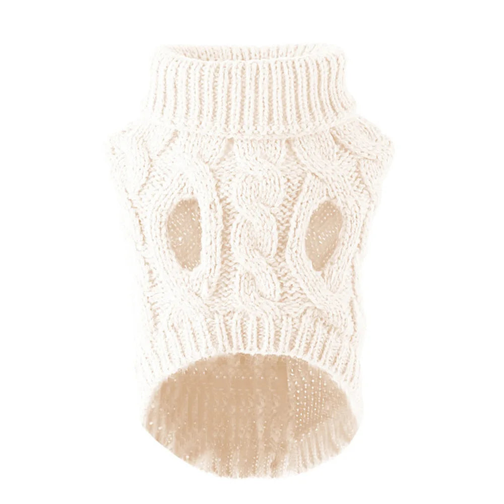 The Cozy Canine Cable-Knit Jumper