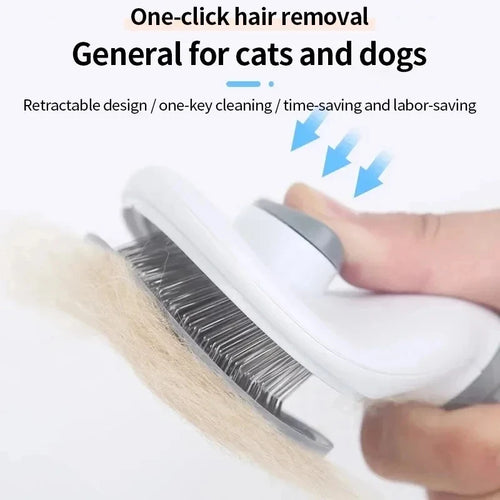 FurEase Self-Cleaning Grooming Brush