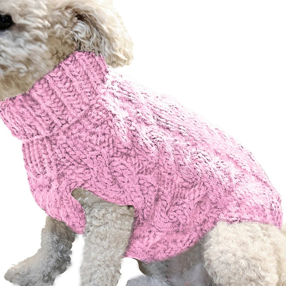 The Cozy Canine Cable-Knit Jumper