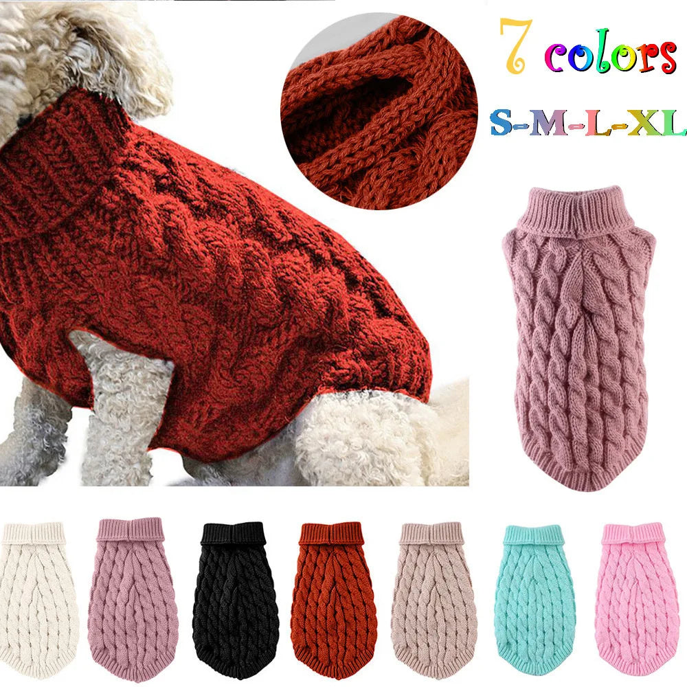 The Cozy Canine Cable-Knit Jumper