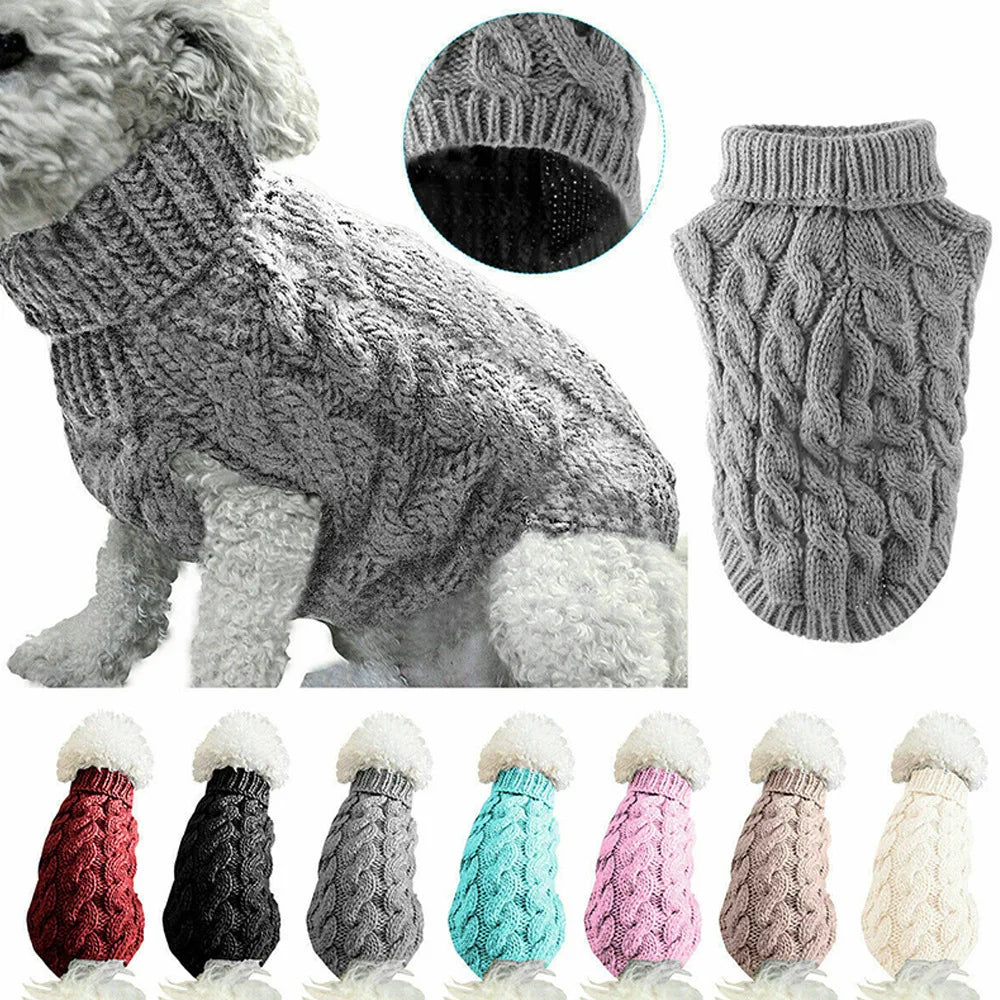 The Cozy Canine Cable-Knit Jumper